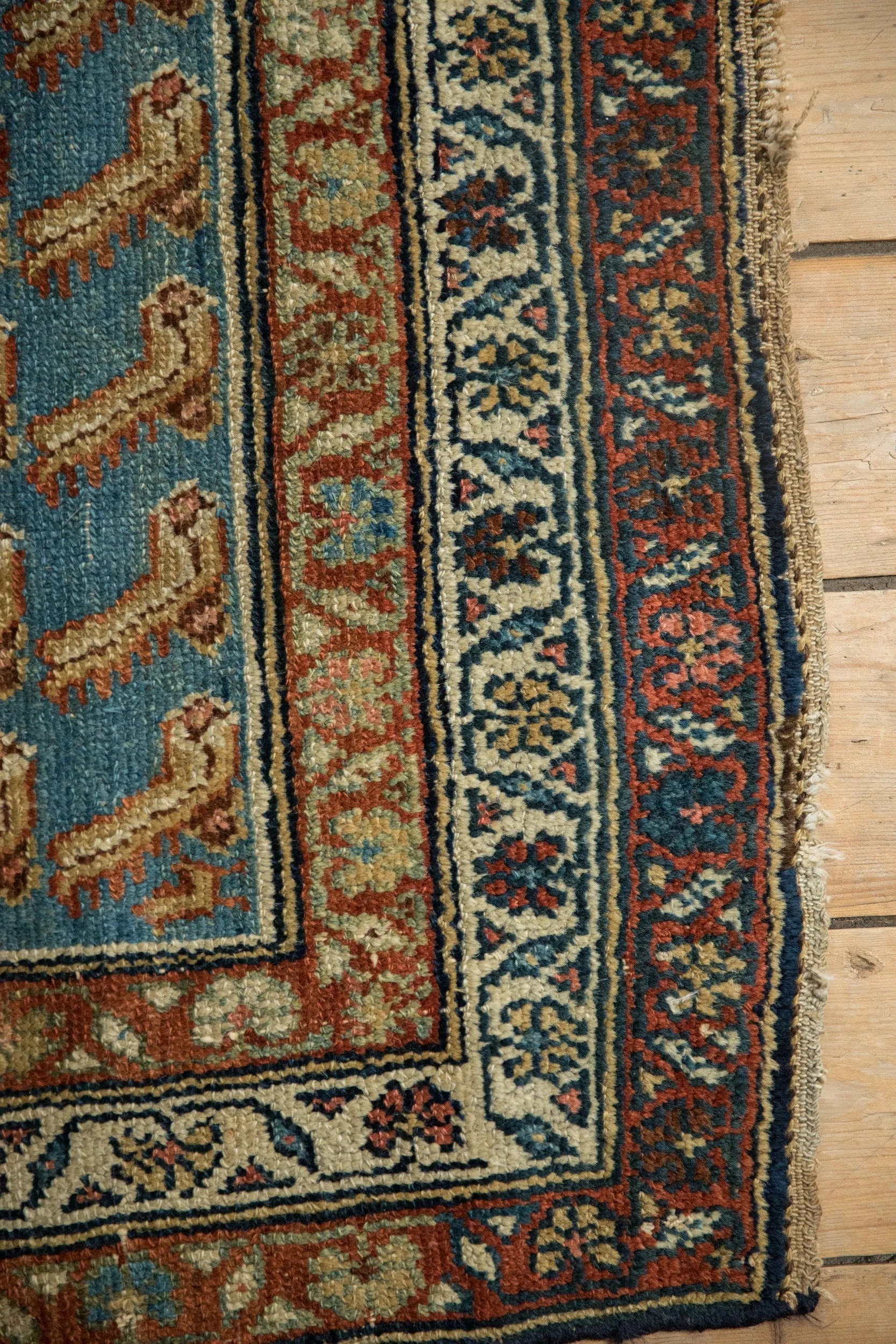 4x5.5 Antique Distressed Hamadan Rug