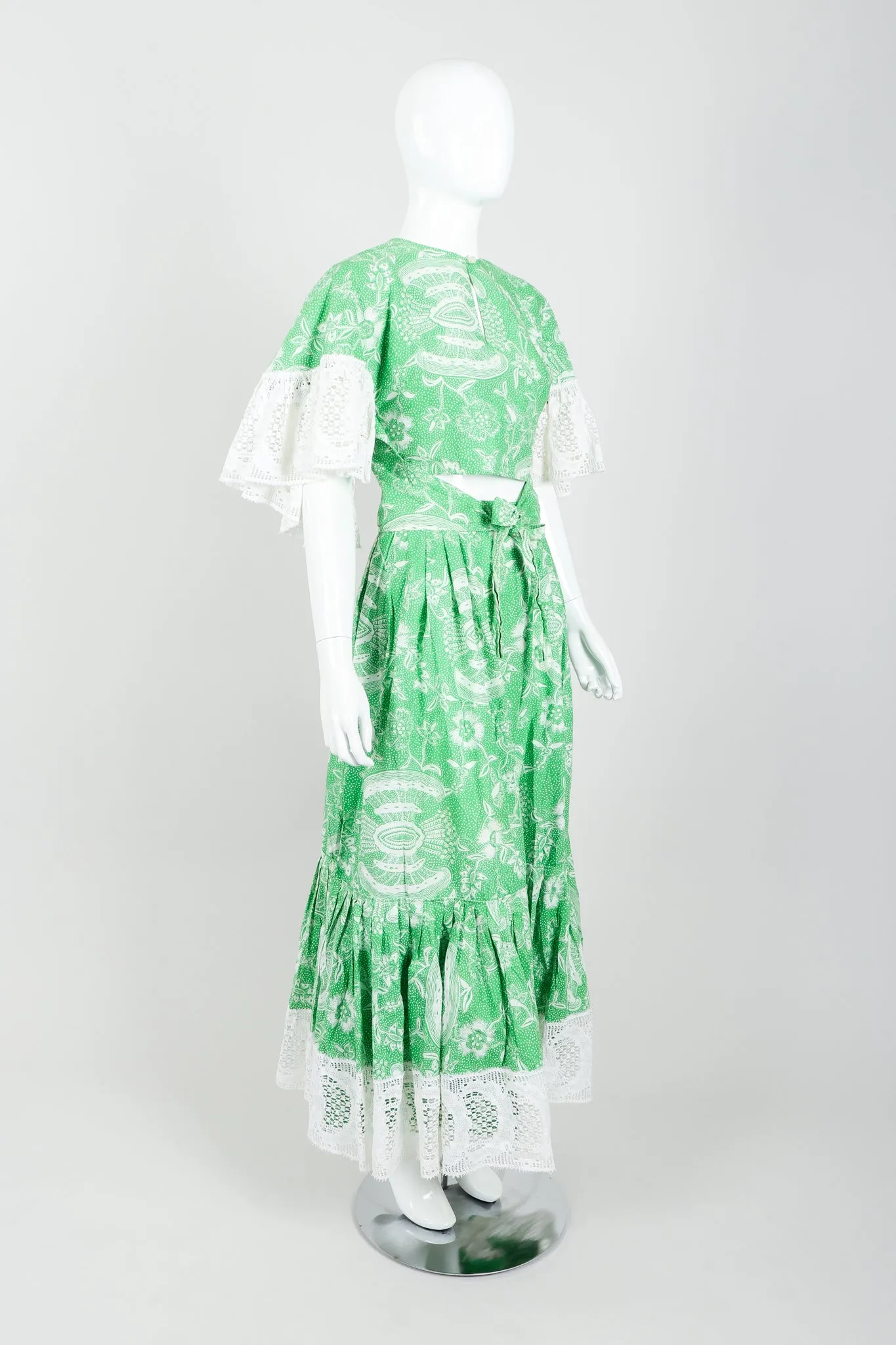 Butterfly Sleeve Top & Skirt Set