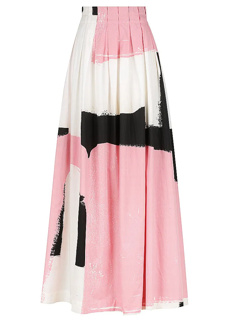 Drawstring Maxi Skirt