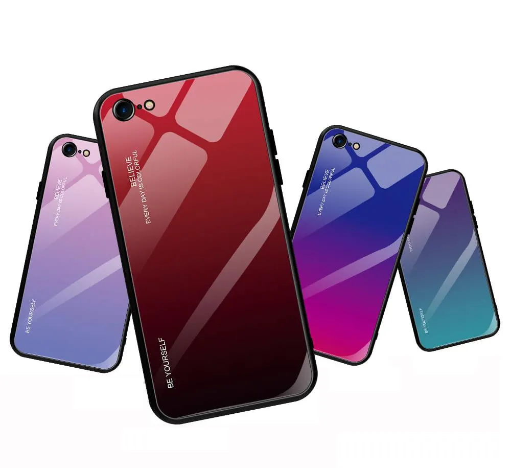 Etui Gradient Glass Case - iPhone 6 Plus / 6s Plus - Warm Sunset