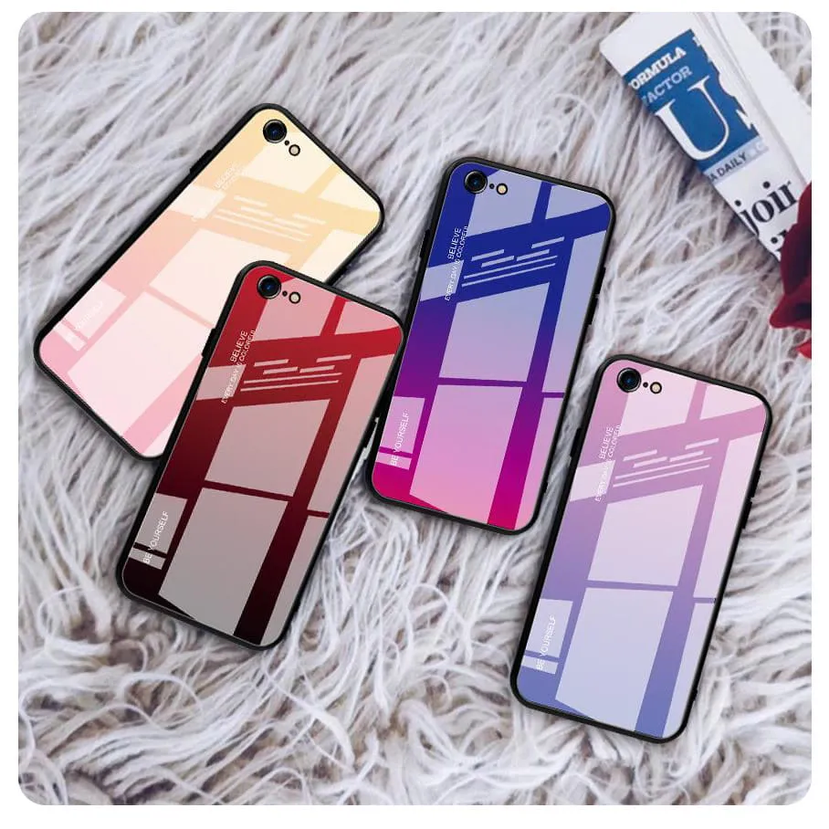 Etui Gradient Glass Case - iPhone 6 Plus / 6s Plus - Warm Sunset