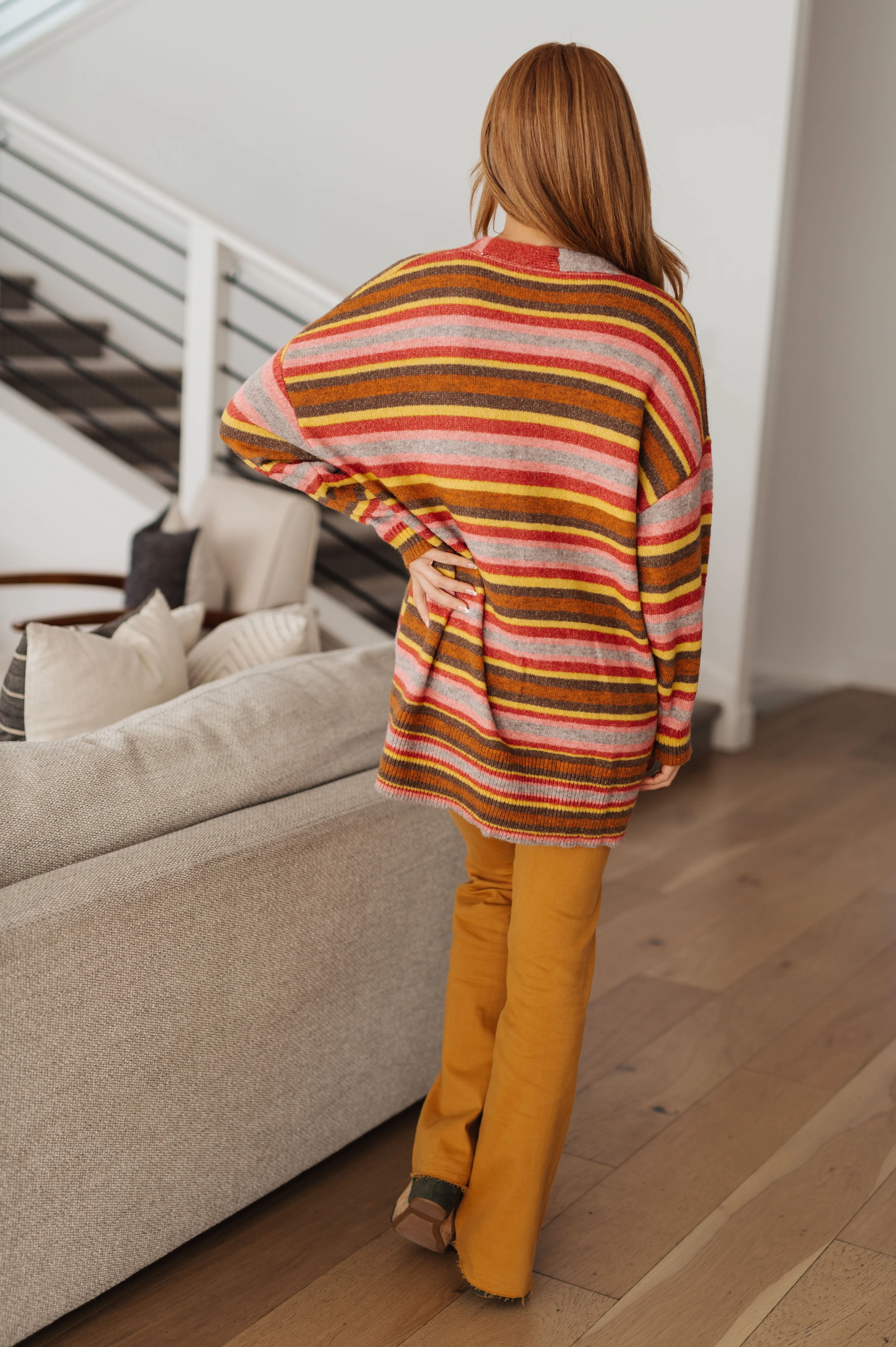 Hazel Blues® |  Henny Penny Striped Cardigan