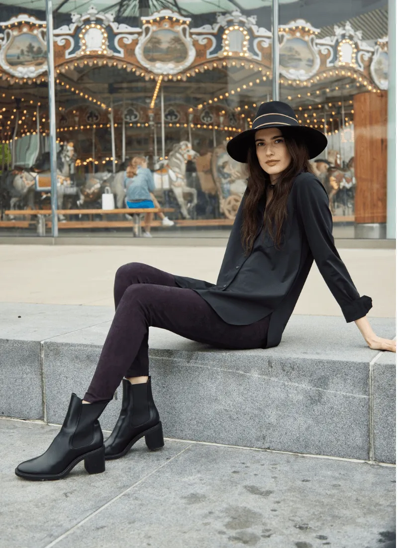Hi Waist Suede Legging (28.5" Inseam)