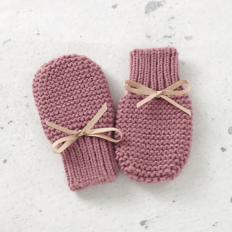 Knitted Booties & Mittens Set