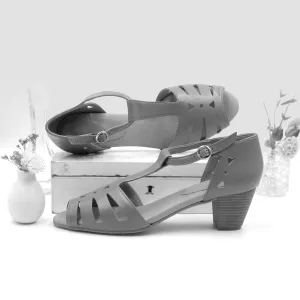 Lily Up - Sandales Marron Vegan à Talons