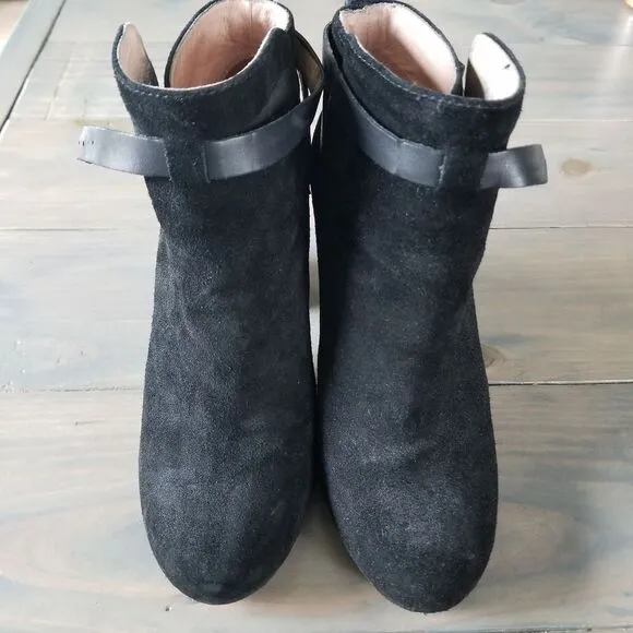 MADEWELL aimee ankle black leather bootie size 9.5