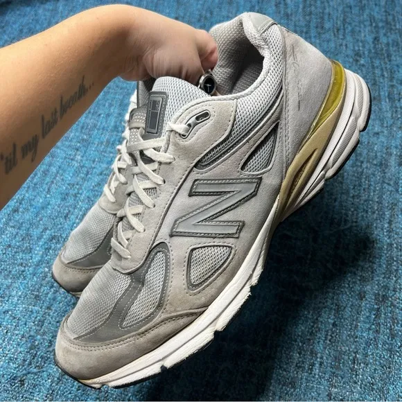 New Balance 990v4 Made in the USA Sneakers in Grey