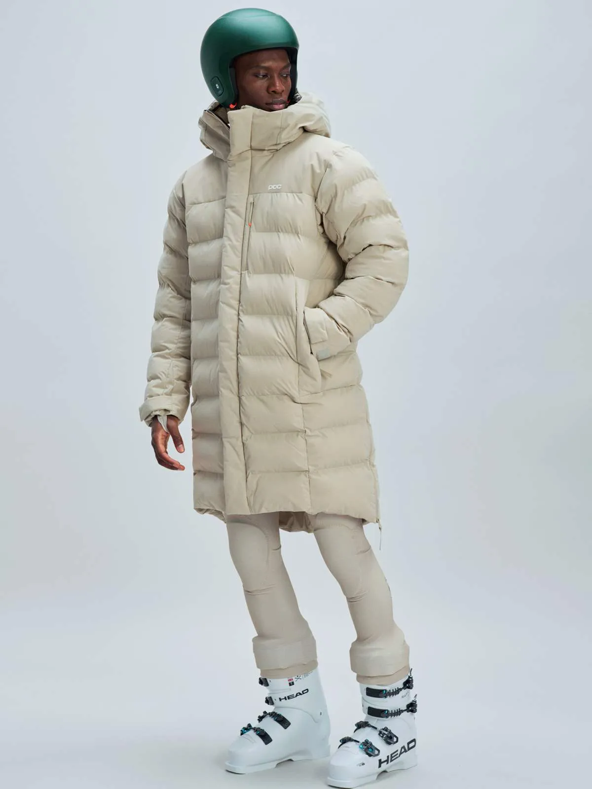 Płaszcz zimowy męski POC M'S Race Loft Parka beżowy