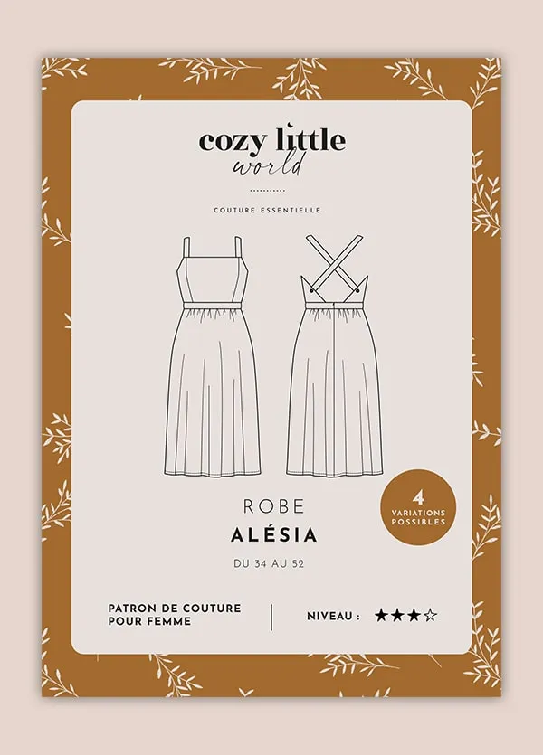 Robe ALESIA Patron de couture Pochette - Cozy Little World
